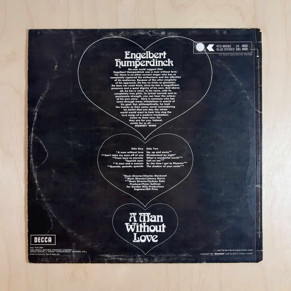 Engelbert Humperdinck – A Man Without Love