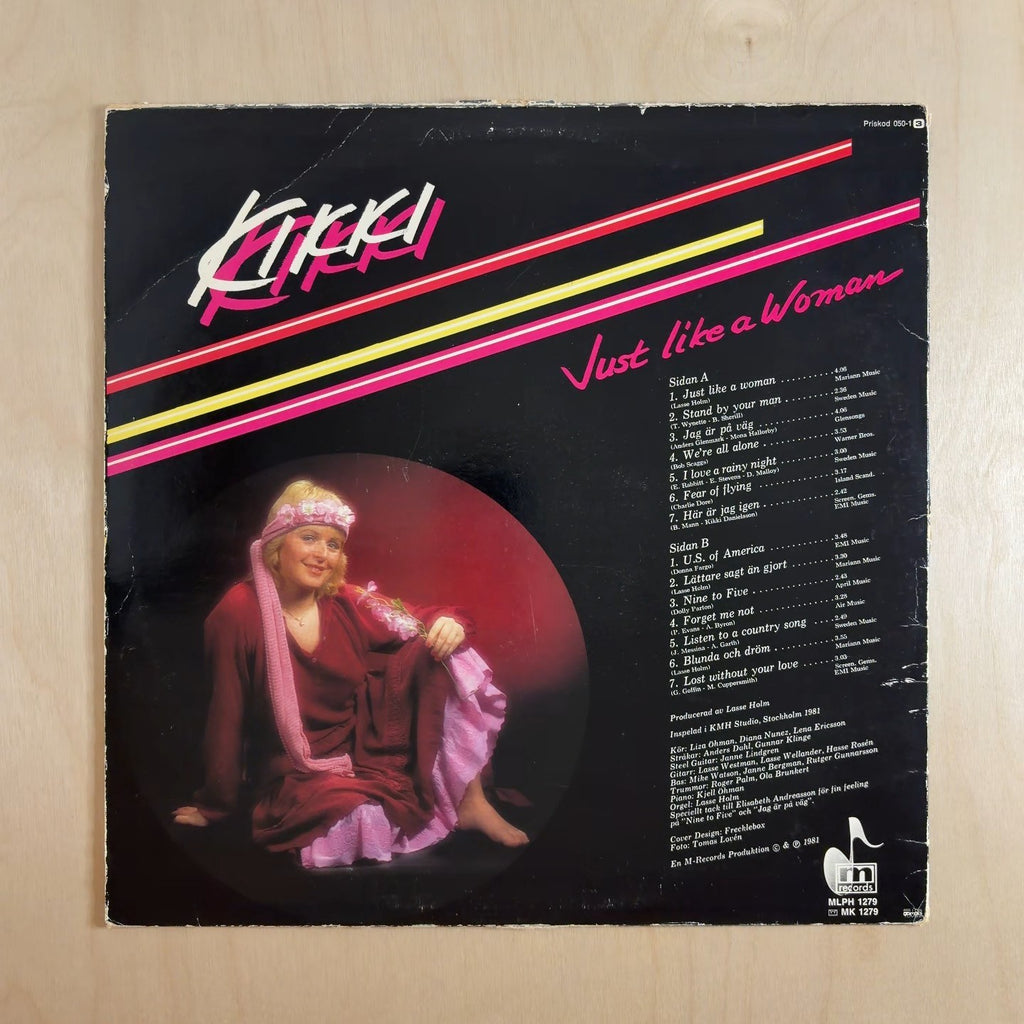 Kikki Danielsson – Just Like A Woman – back cover