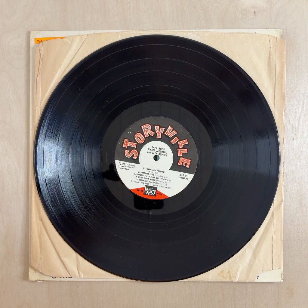 Papa Bue's Viking Jazz Band, Champion Jack Dupree – Papa Bue's Viking Jazzband And Jack Dupree – record label