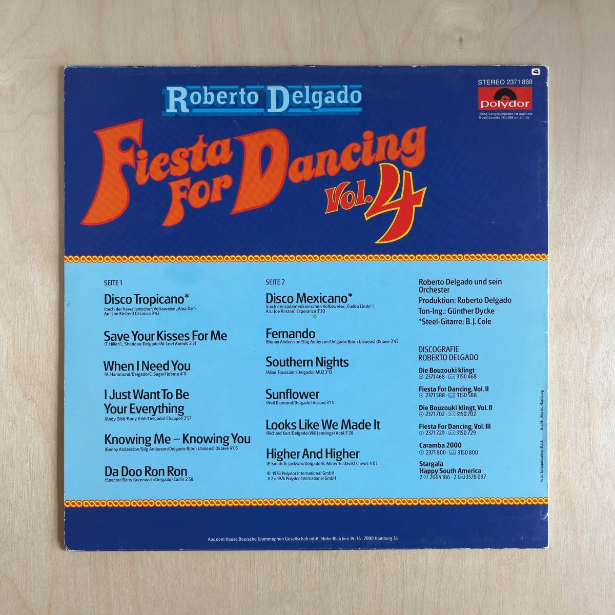 Roberto Delgado – Fiesta For Dancing Vol. 4 – back cover
