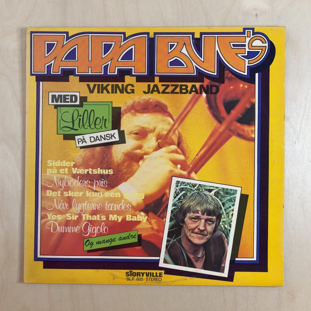 Papa Bue's Viking Jazz Band, Bjarne "Liller" Pedersen – På Dansk – front cover