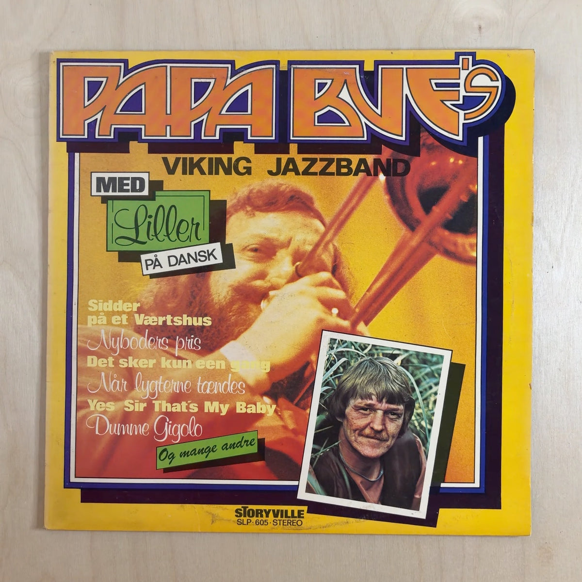 Papa Bue's Viking Jazz Band, Bjarne "Liller" Pedersen – På Dansk – front cover