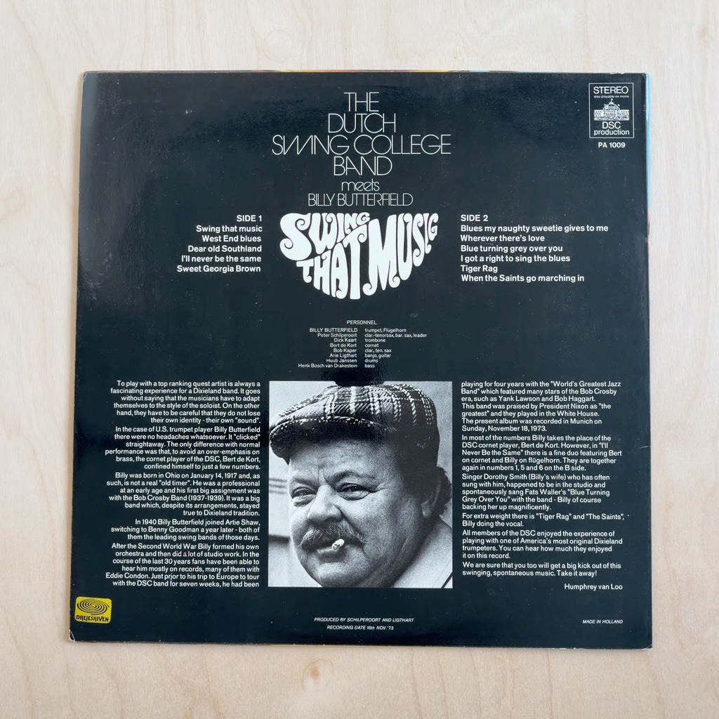 The Dutch Swing College Band, Billy Butterfield – Swing That Music