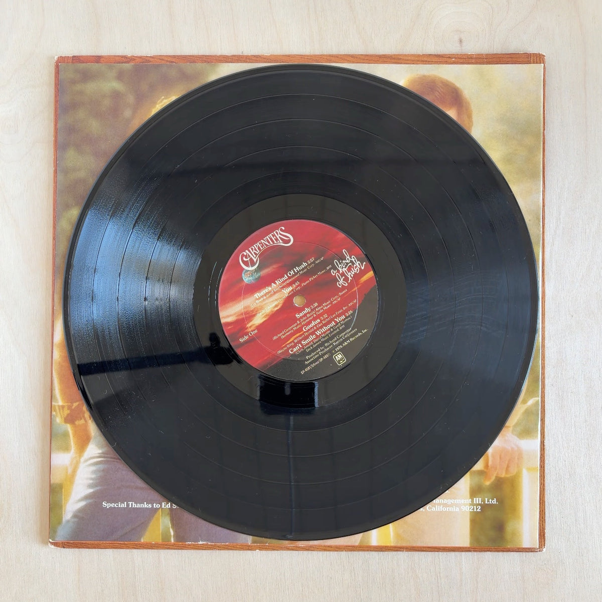 Carpenters – A Kind Of Hush – record label