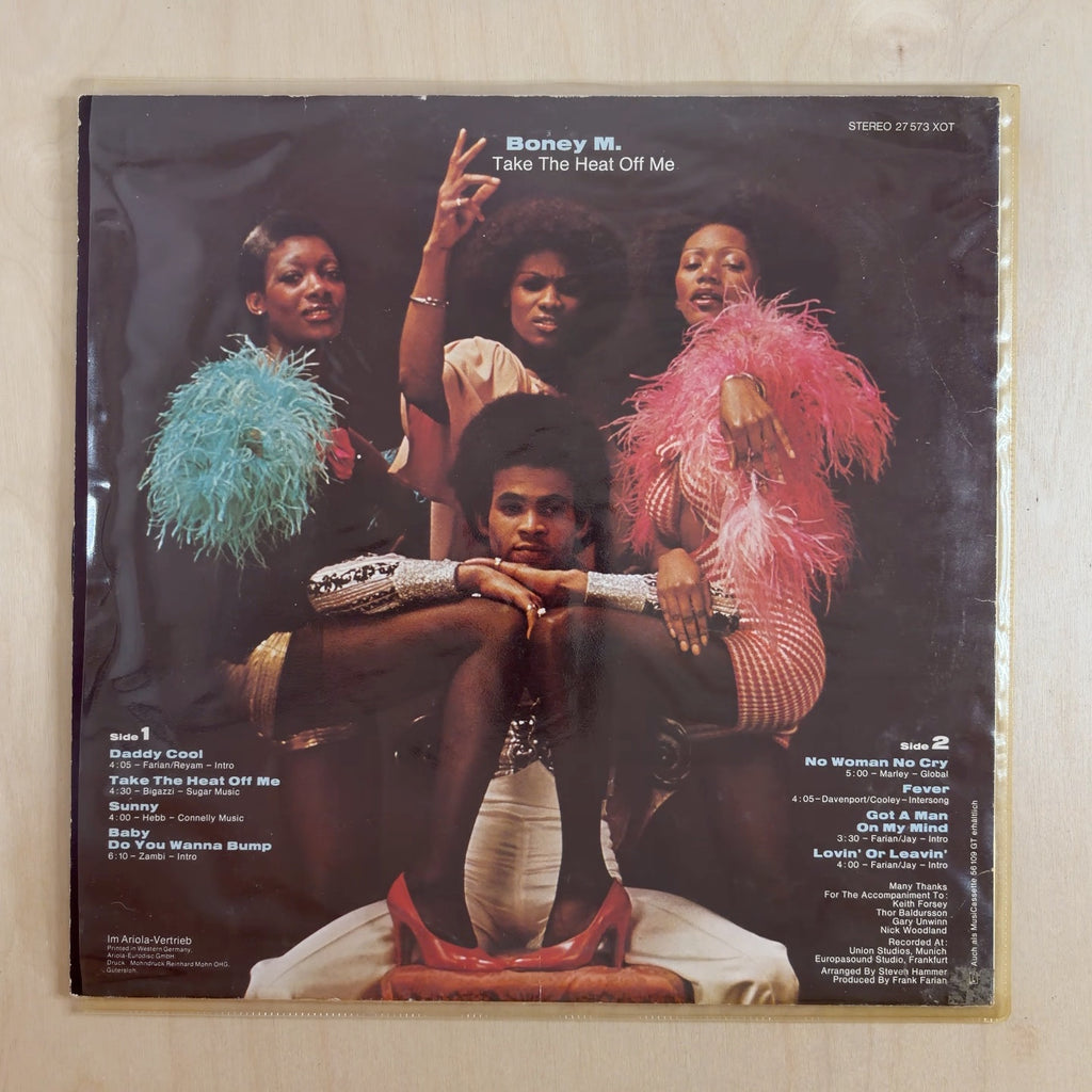 Boney M. – Take The Heat Off Me – back cover