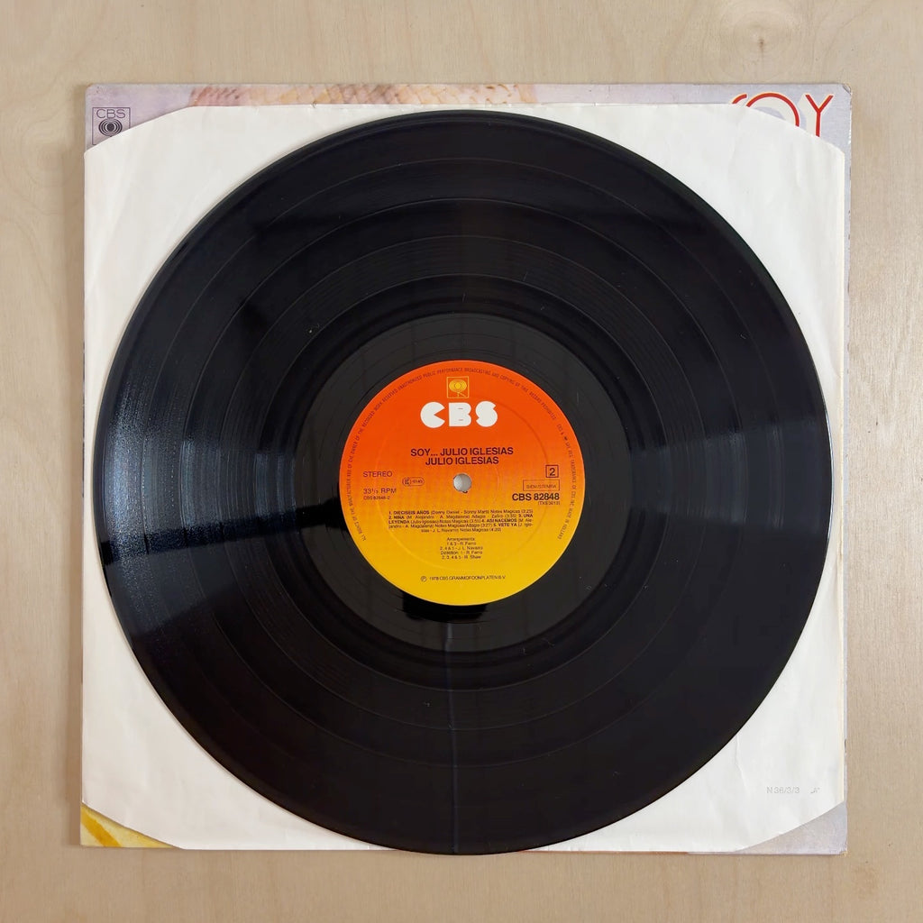 Julio Iglesias – Soy – record label
