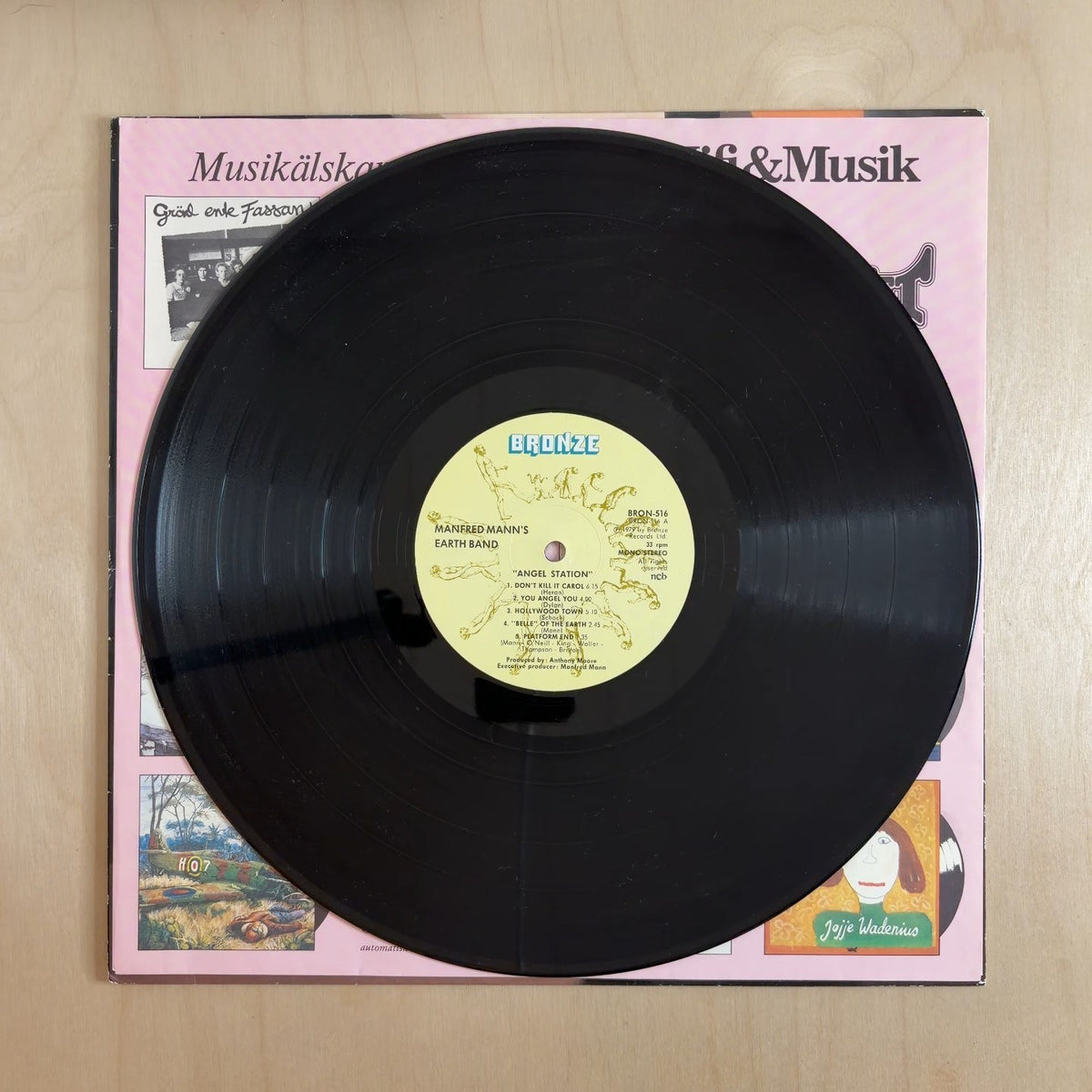 Manfred Mann's Earth Band – Angel Station – record label