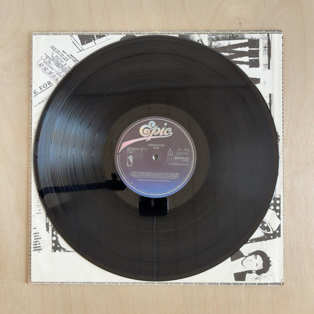 Gus – Convicted! – record label