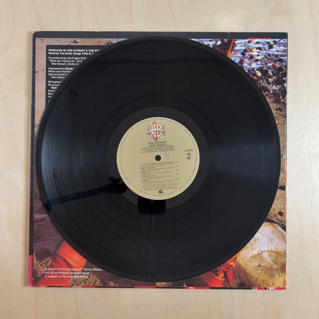 Rod Stewart – Body Wishes – record label