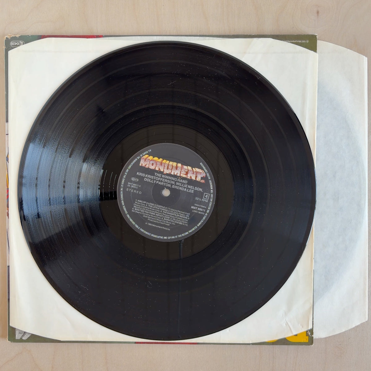 Kris Kristofferson, Willie Nelson, Dolly Parton, Brenda Lee – The Winning Hand – record label