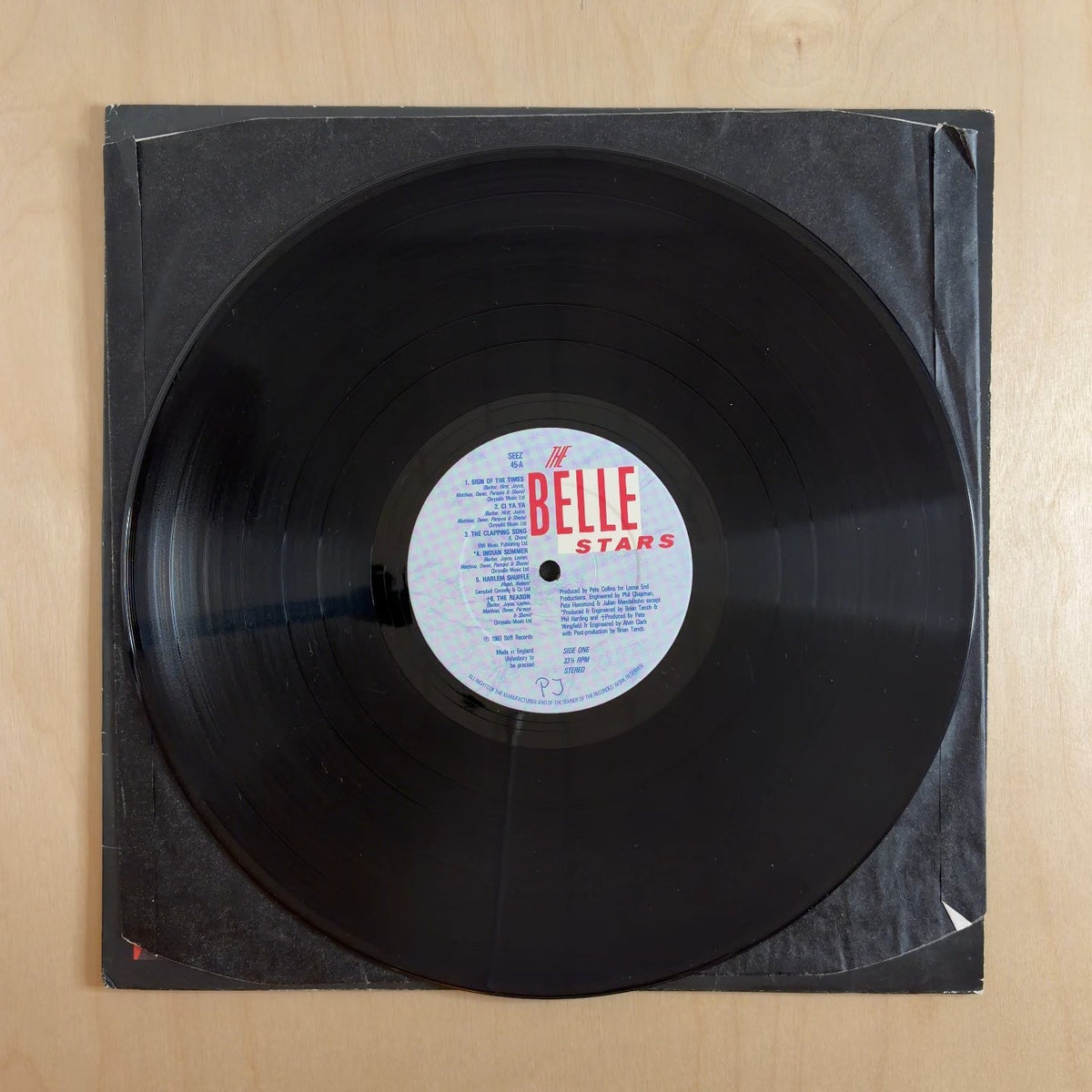 The Belle Stars – The Belle Stars – record label