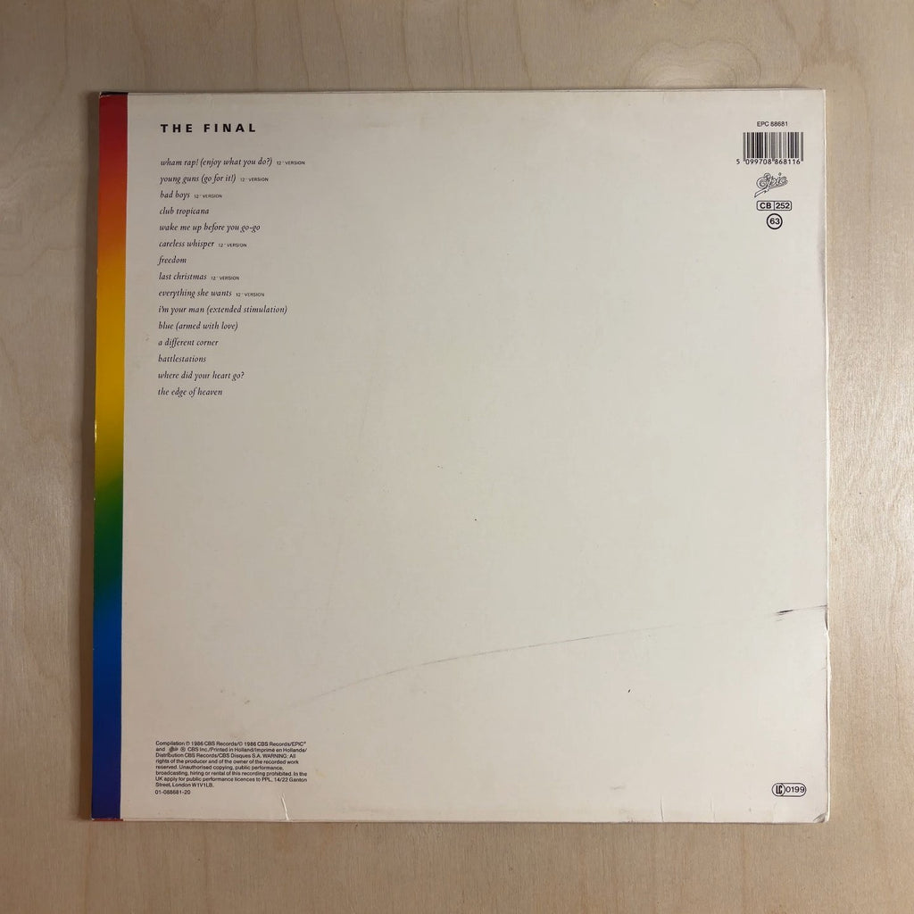Wham! – The Final – back cover