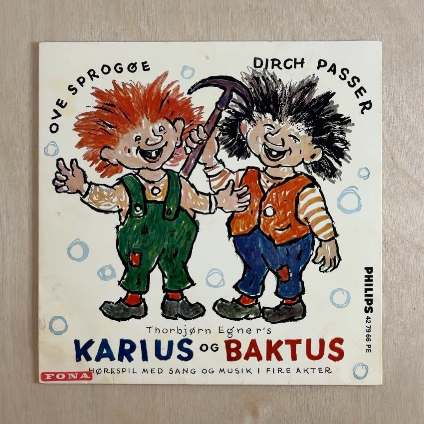 Ove Sprogøe, Dirch Passer – Thorbjørn Egner's Karius Og Baktus – front cover