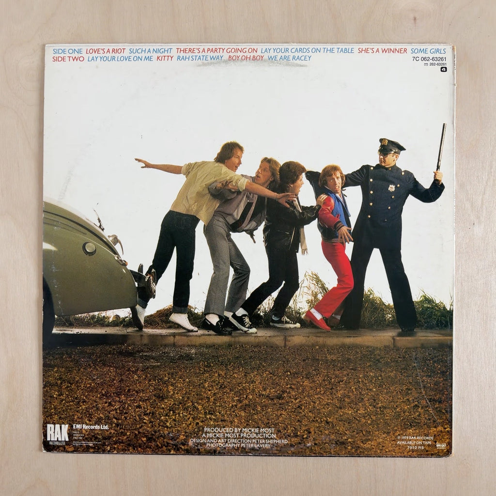 Racey – Smash And Grab – back cover