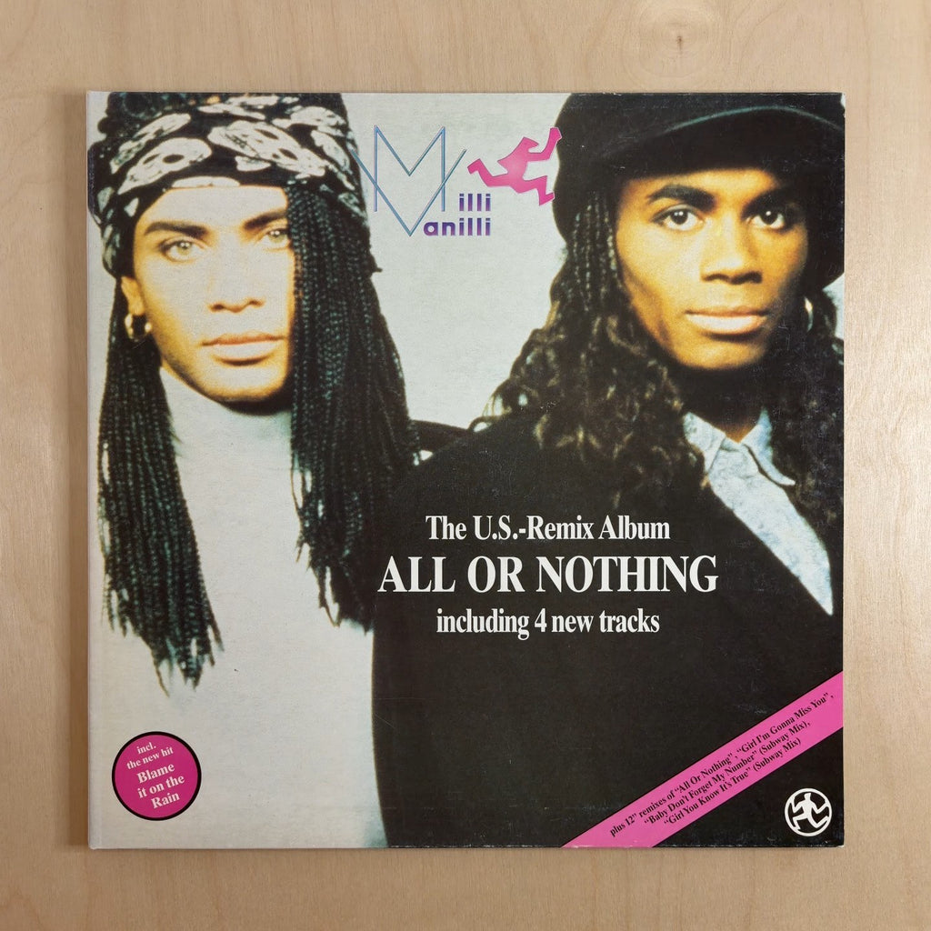 Milli Vanilli – All Or Nothing (The U.S.-Remix Album) – front cover