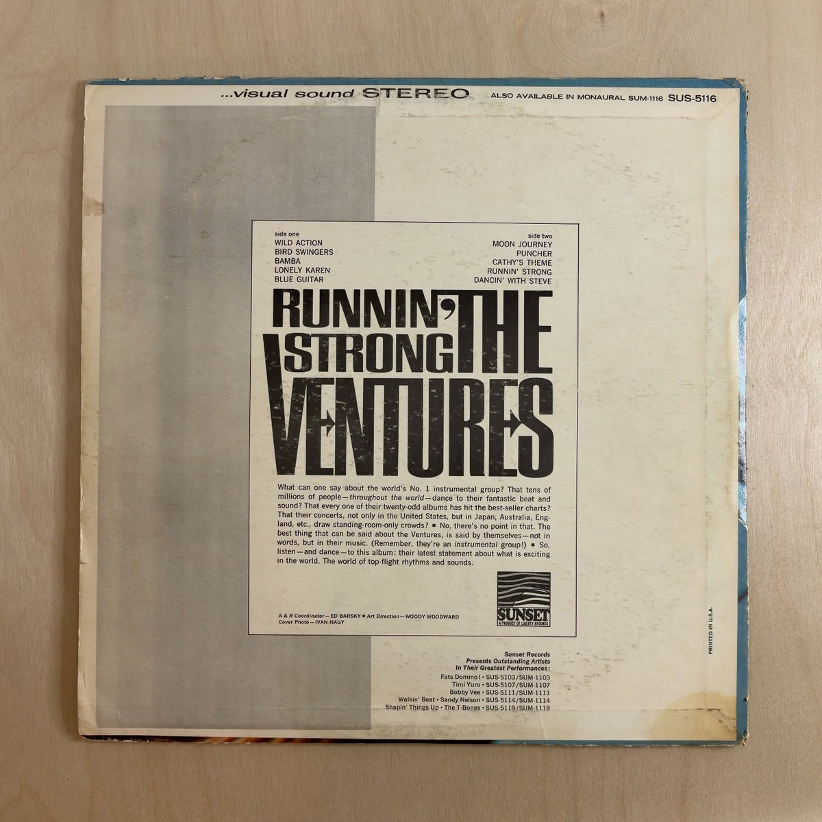 The Ventures – Runnin’ Strong – back cover