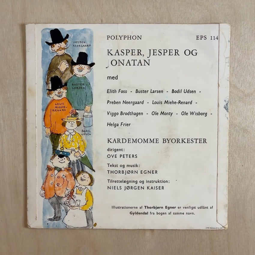 Thorbjørn Egner – Kasper Og Jesper Og Jonatan – back cover