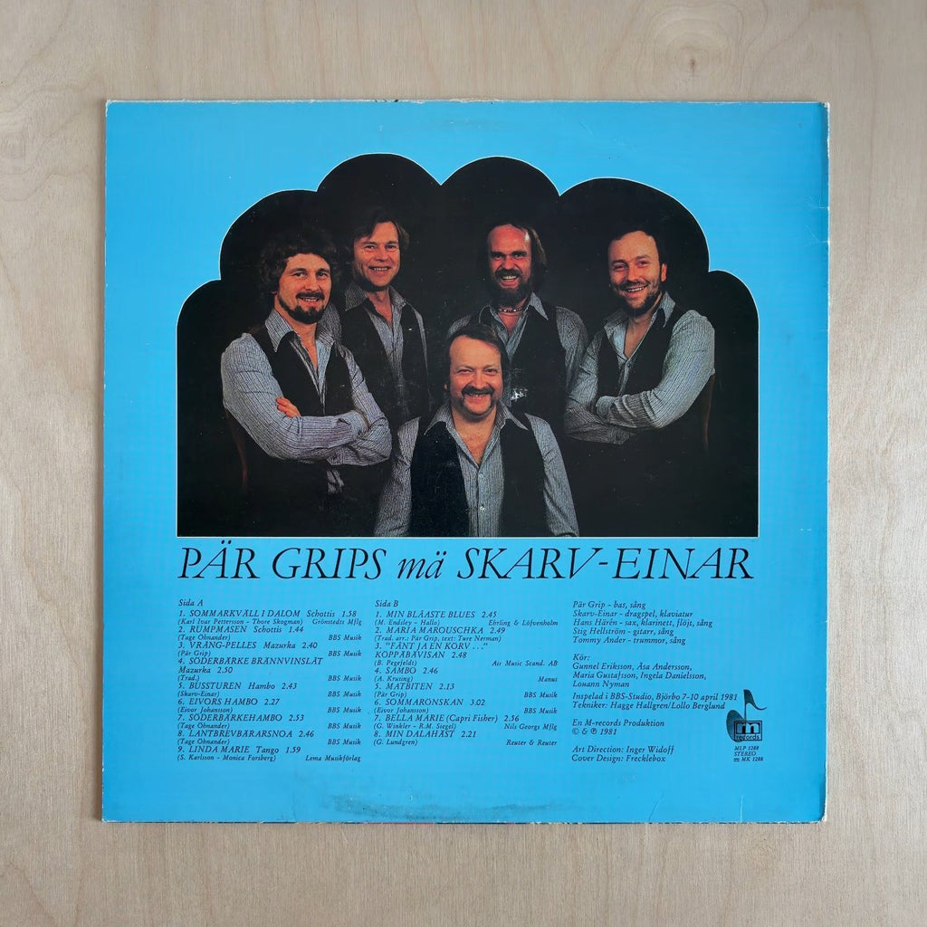 Pär Grips Med Skarv-Einar – Fånt Ja En Körv, Så Hupper Ja I älva – back cover