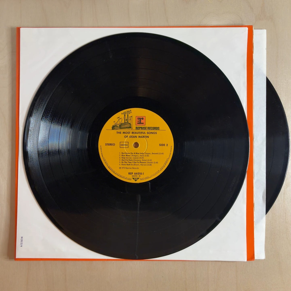 Dean Martin – The Most Beautiful Songs Of... – record label
