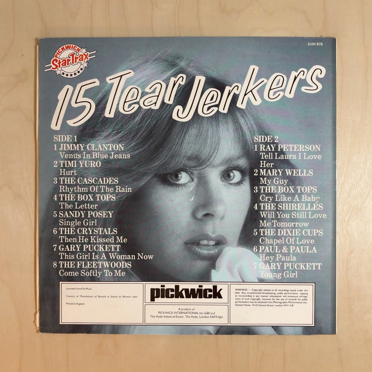 Various – 15 Tear Jerkers – back cover