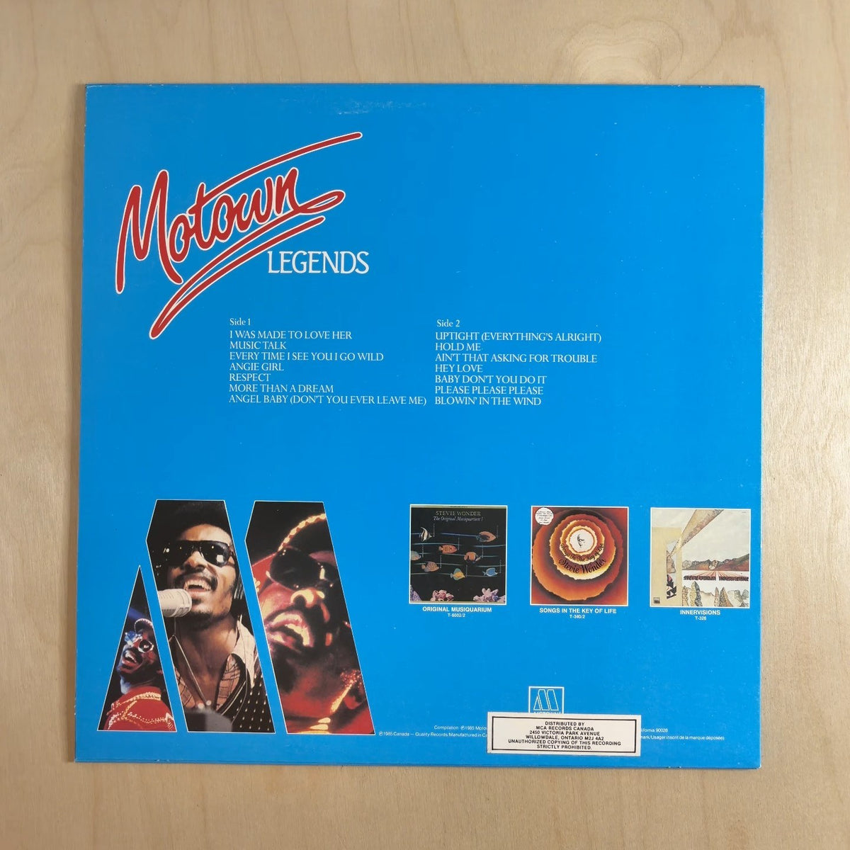 Stevie Wonder – Motown Legends – back cover