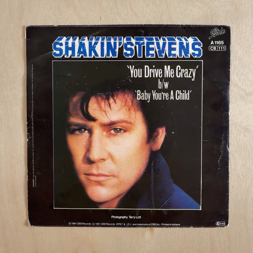 Shakin' Stevens – You Drive Me Crazy – back cover