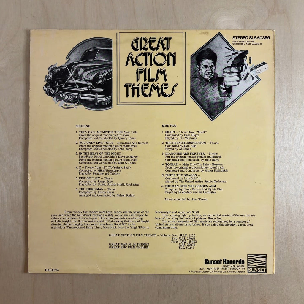 Various – Great Action Film Themes – back cover