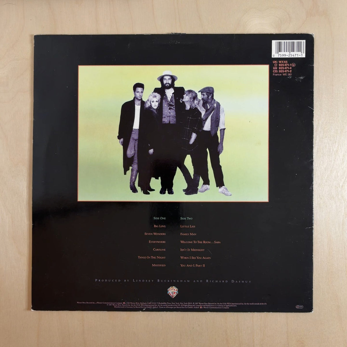 Fleetwood Mac – Tango In The Night – back cover