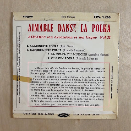 Aimable – Aimable Danse La Polka – back cover