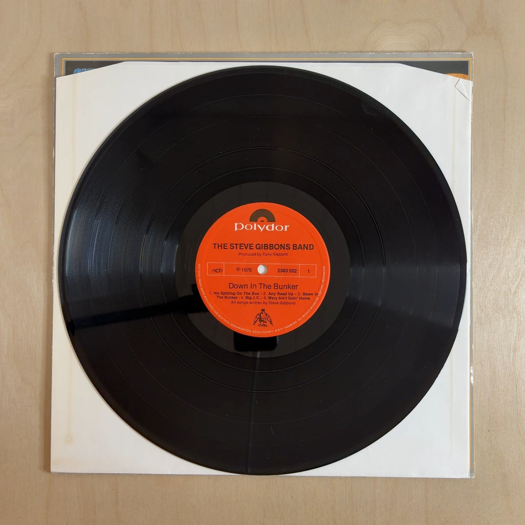 Steve Gibbons Band – Down In The Bunker – record label