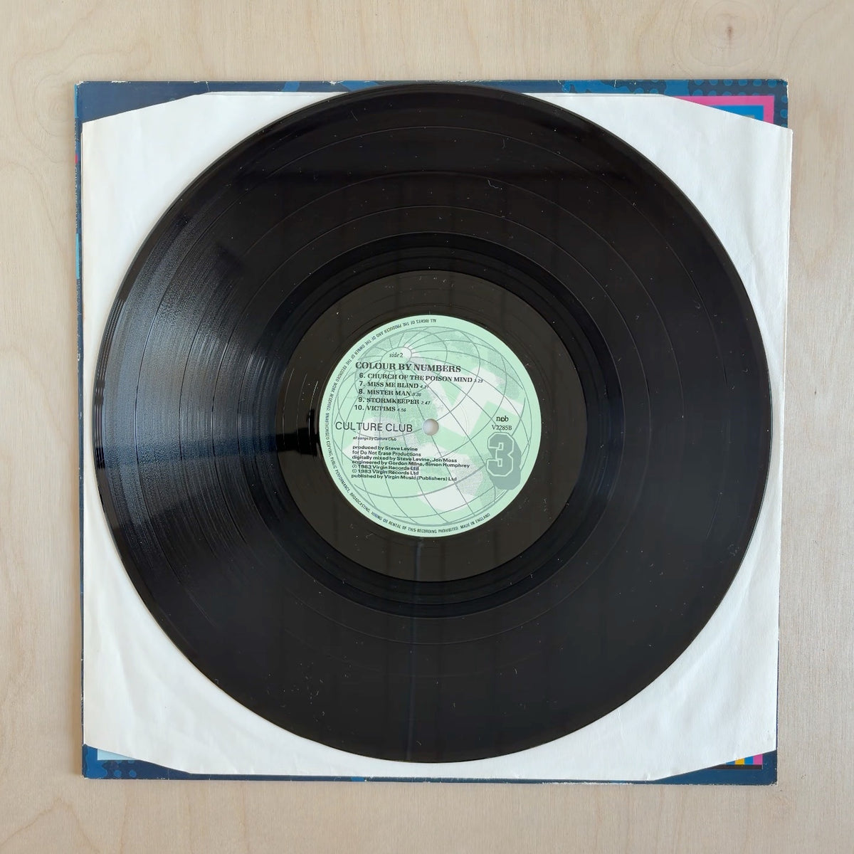 Culture Club – Colour By Numbers – record label