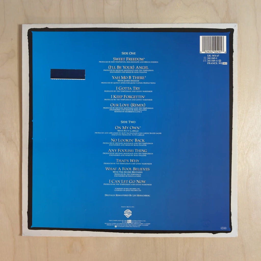 Michael McDonald – Sweet Freedom (The Best Of Michael McDonald) – back cover