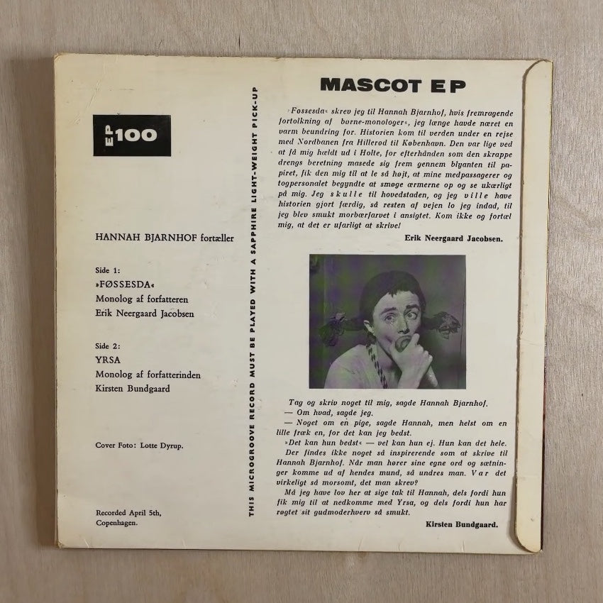 Hannah Bjarnhof – Føssesda' Og Yrsa – back cover