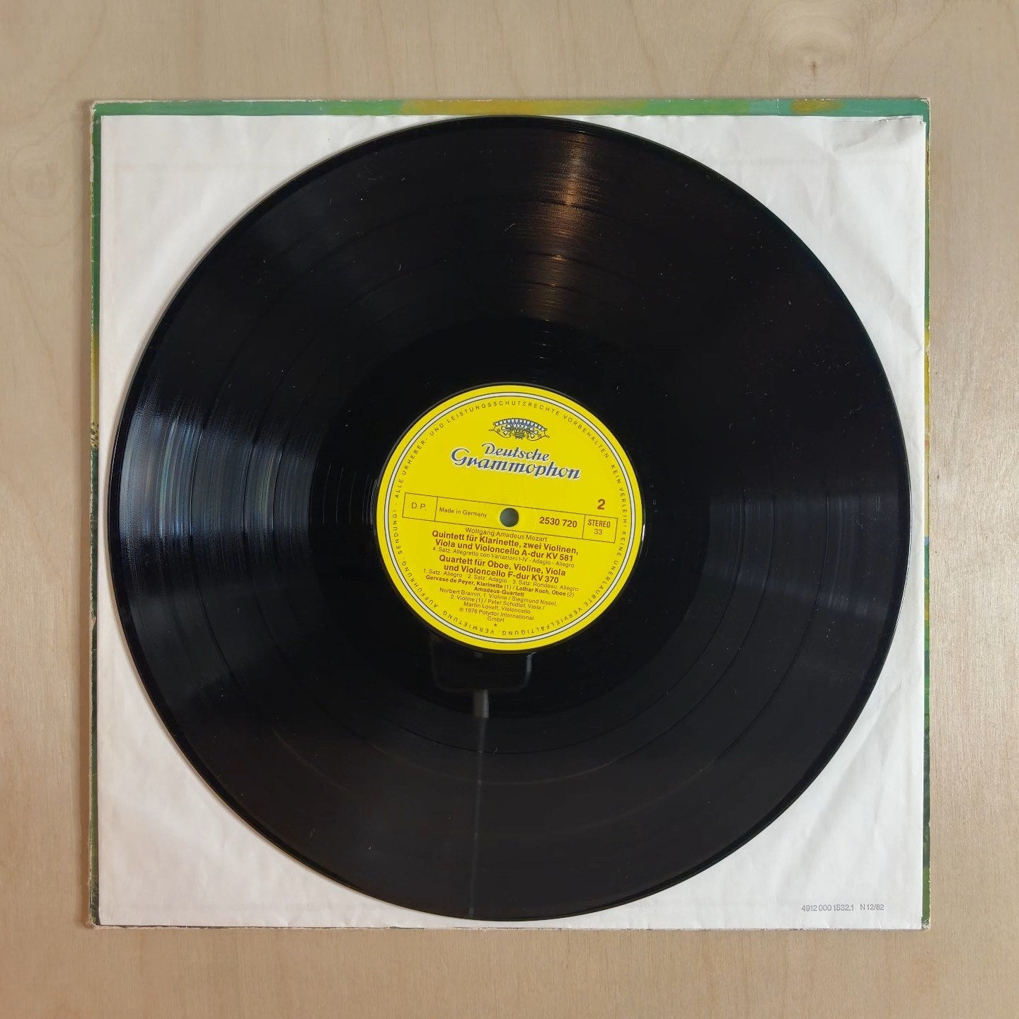 Wolfgang Amadeus Mozart, Gervase De Peyer, Lothar Koch, Amadeus-Quartett – Quintett Für Klarinette Und Streicher A-Dur KV 581 - Quartett Für Oboe Und Streicher F-Dur KV 370 – record label