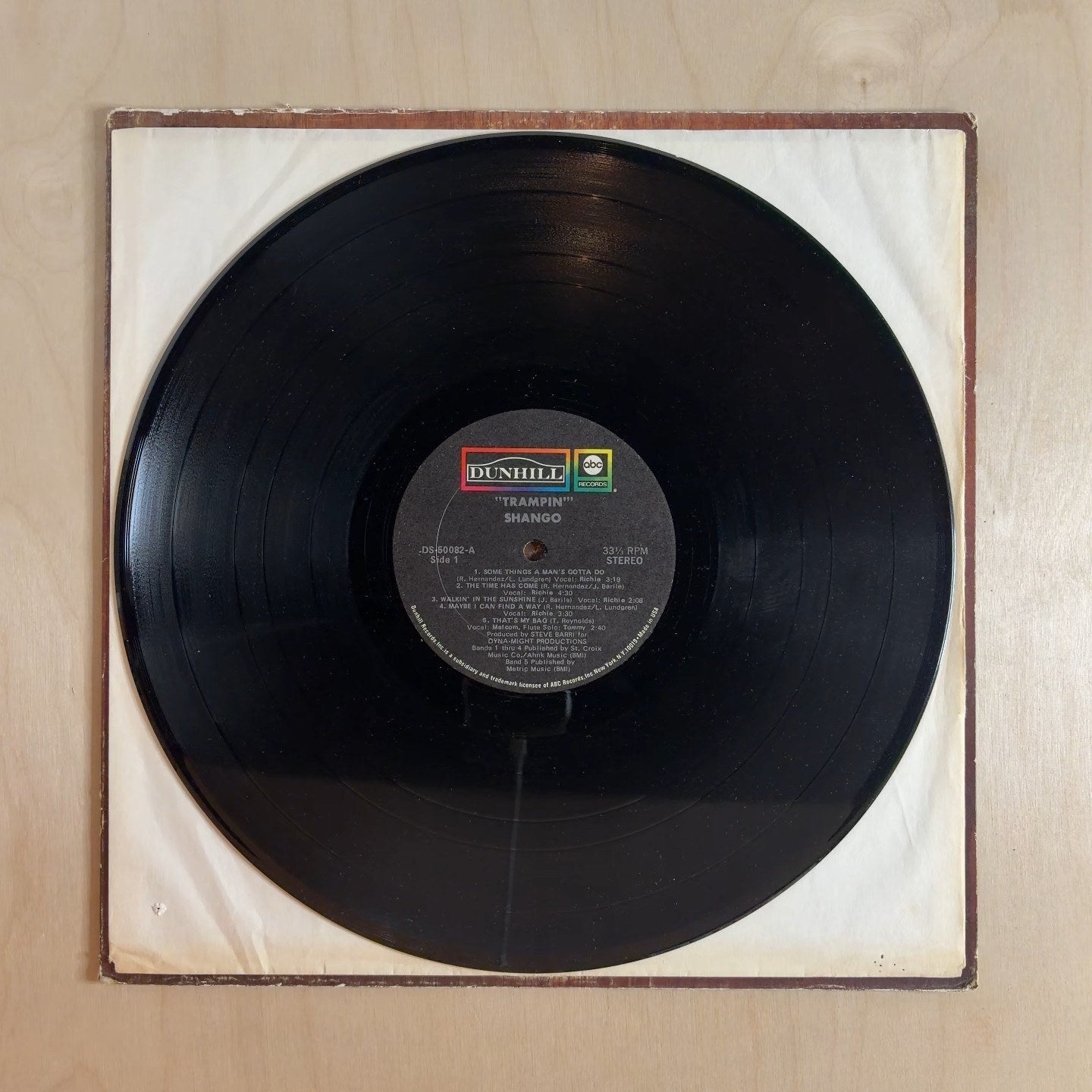 Shango – Trampin' – record label