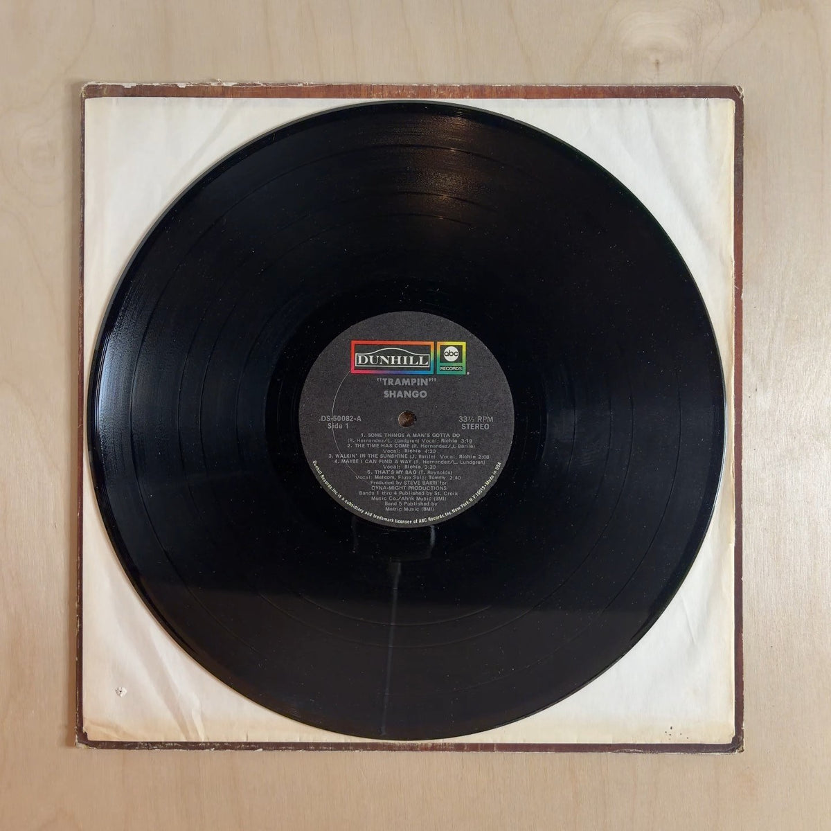 Shango – Trampin' – record label