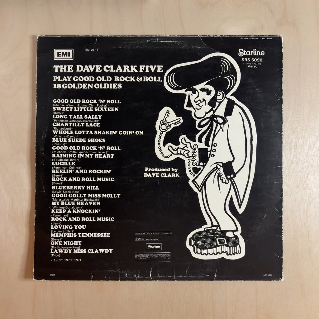 The Dave Clark Five – Play Good Old Rock & Roll (18 Golden Oldies) – back cover