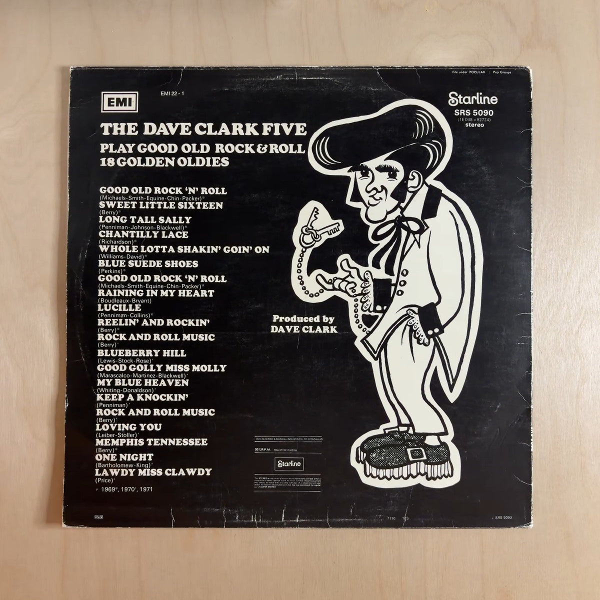 The Dave Clark Five – Play Good Old Rock & Roll (18 Golden Oldies) – back cover
