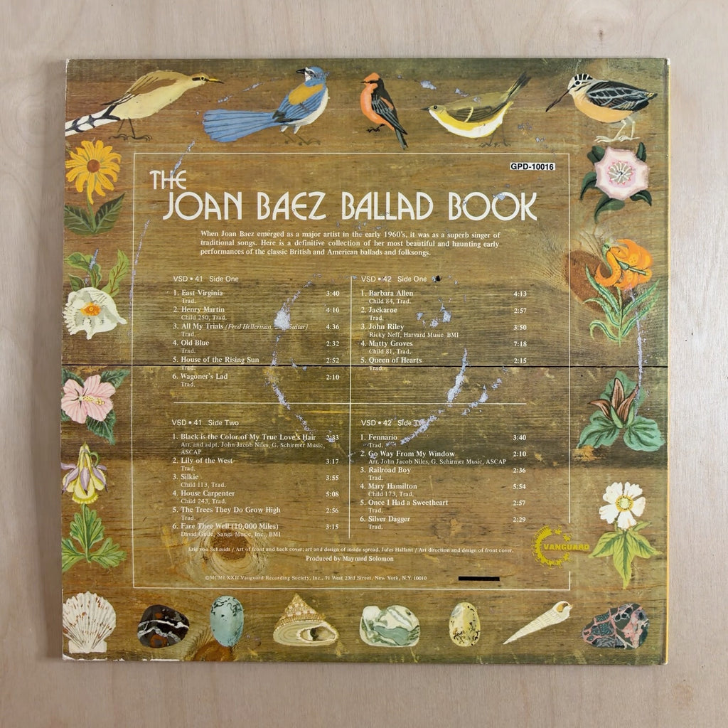 Joan Baez – The Joan Baez Ballad Book – back cover