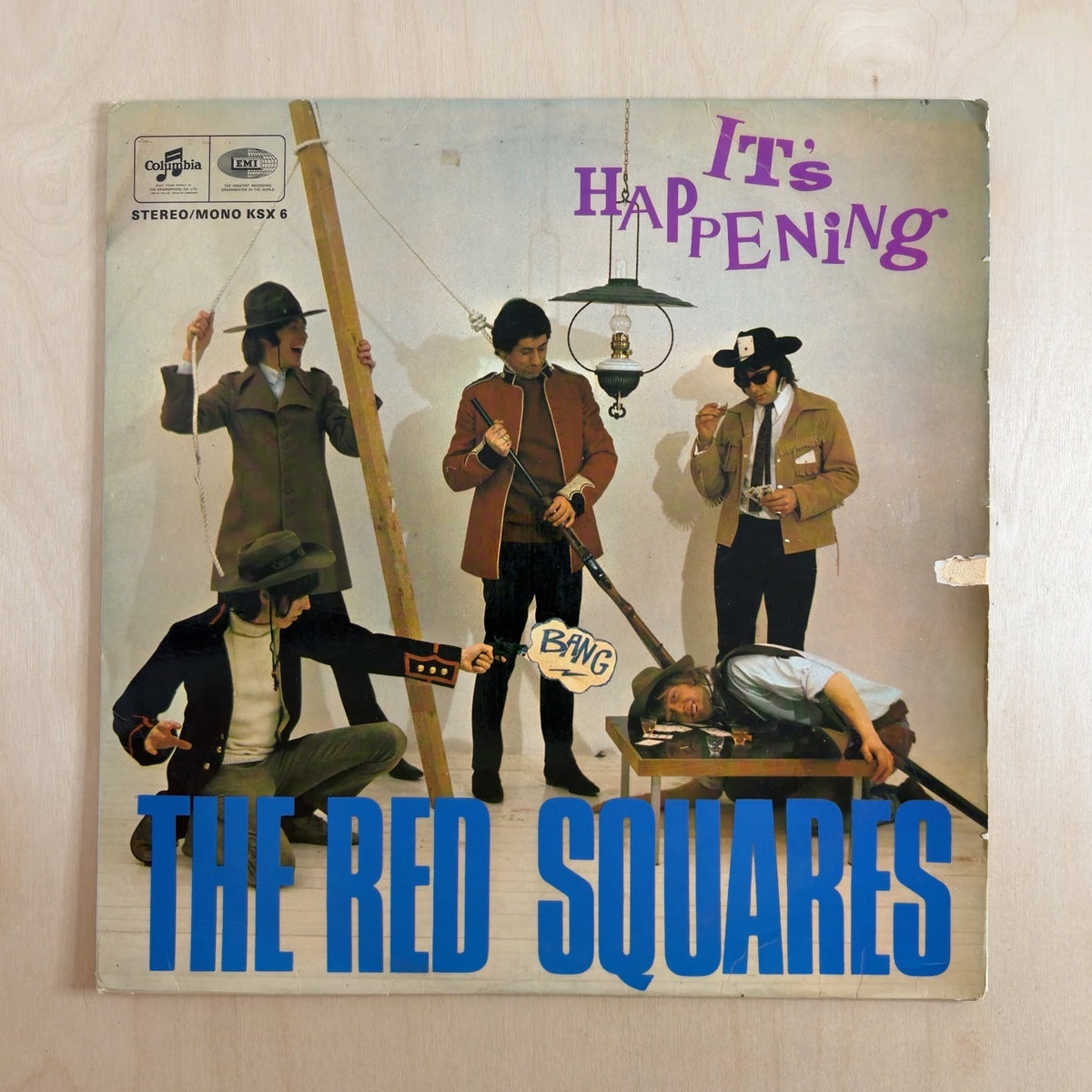 The Red Squares – It's Happening – front cover