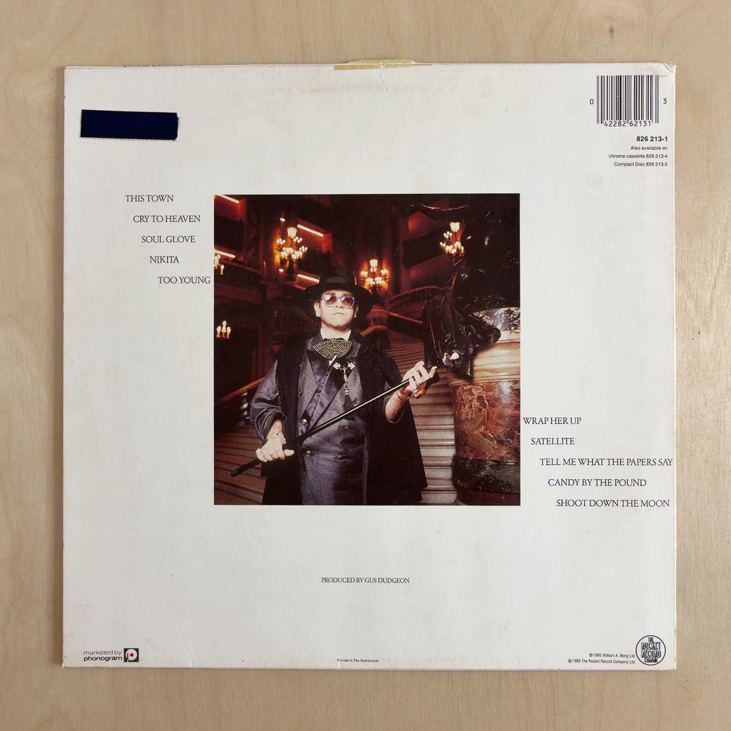Elton John – Ice On Fire – back cover