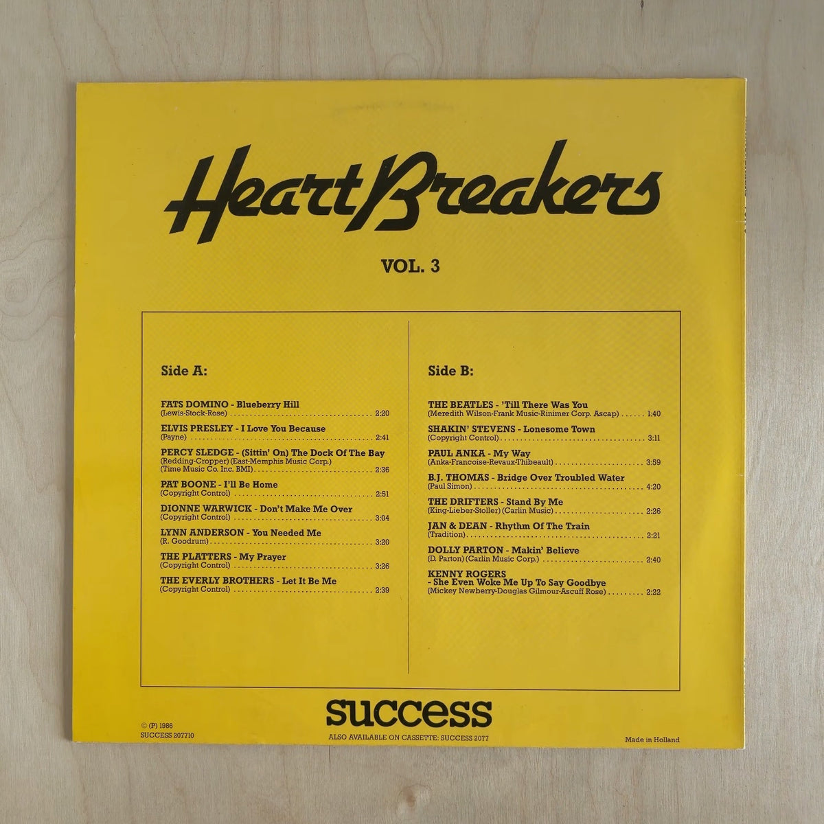 Various – Heart Breakers Vol. 3 – back cover