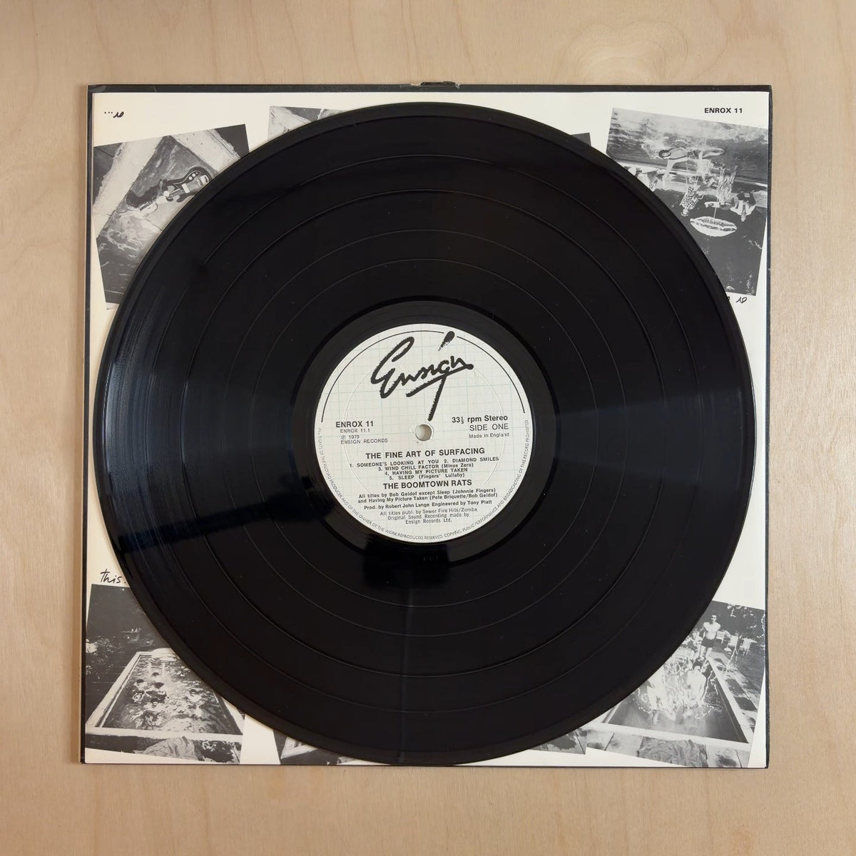 The Boomtown Rats – The Fine Art Of Surfacing – record label